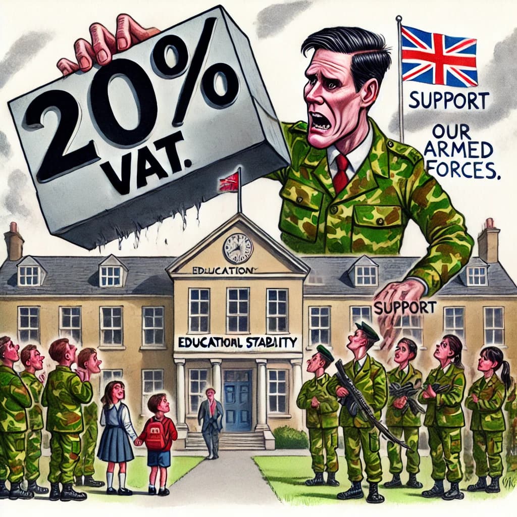 Standing with Our Armed Forces: Why We Must Oppose Labour’s VAT Hike on Private Schools